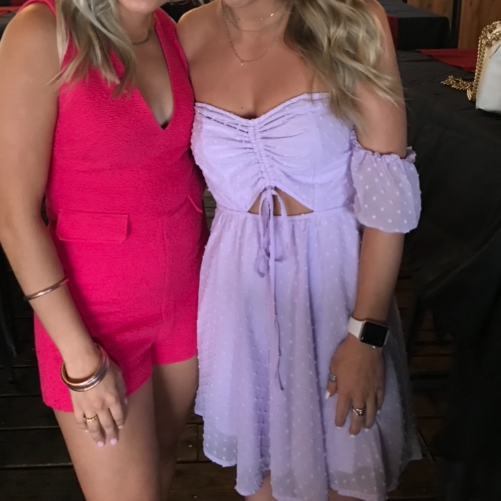 Light Purple Flowy Mini Dress - SIZE SMALL